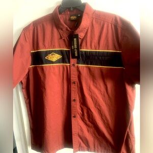 Harley-Davidson Men's 120th Anniversary Button Front Shirt, Size 3XL, NWT